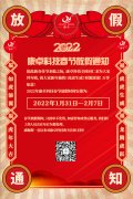 比特中国科技2022年春节放假通知，恭祝大家虎年大吉!